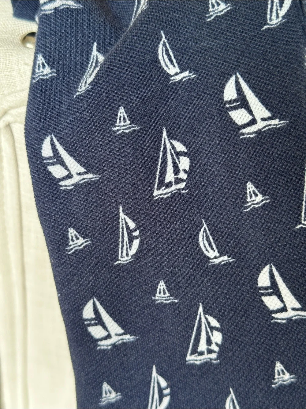 Ralph Lauren Sailboat Print Cotton Polo Dress and Bloomer size 6 Months